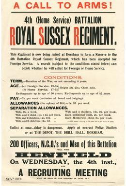 Recruitment When Britain went to war they needed men for their army which was small.