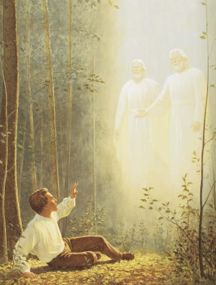 THE RESTORATION Segment 2 (10 minutes) Display a picture of The First Vision (Gospel Art Book [2009], no. 90; see also LDS.org). Invite a student to explain what is happening in the picture.