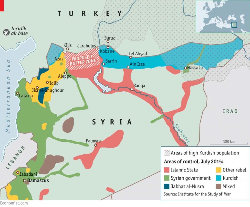 Now coincidentally, around the Aleppo region is also where Turkey proposed for US to set up the buffer zone to supply moderate rebel forces.