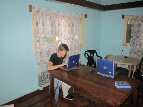 The computer workstation in Beira is a project that began three years ago.