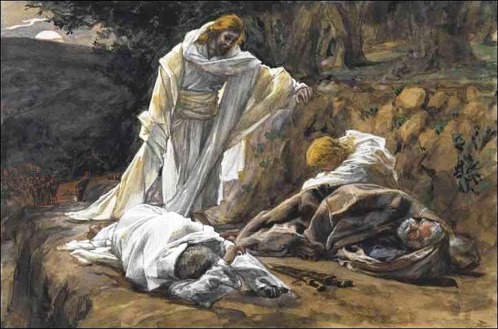 Agony in the Garden/Prayer of Jesus AGONY IN THE GARDEN / PRAYER OF JESUS (Matthew 26:36-46; Mark 14:32-42; Luke 22:39-46; John 17:1-26) Then Jesus came with them to a place called Gethsemane, and he