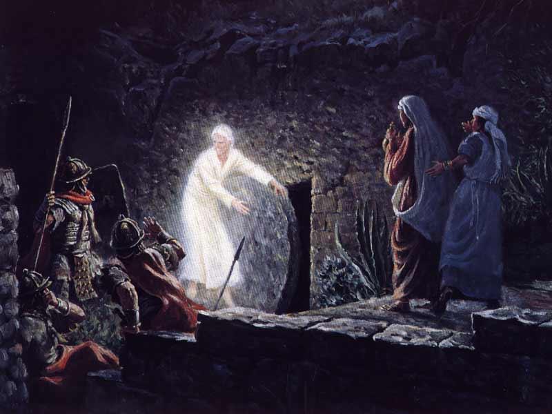 The Empty Tomb THE EMPTY TOMB (Matthew 28:1-8; Luke 24:1-12; John 20:1-10) After the sabbath, as the first day of the week was dawning, Mary Magdalene and the other Mary came to see the tomb.