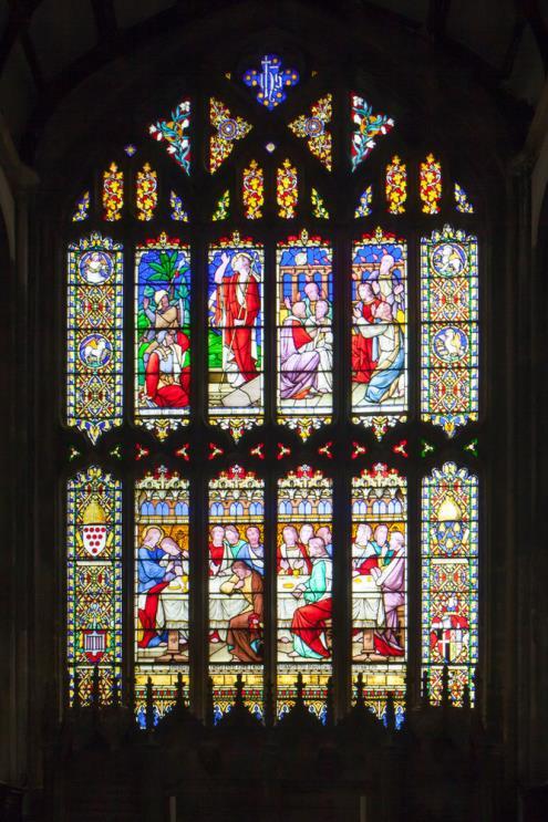 In Christian churches stained glass windows are used to remind people of important events and stories.