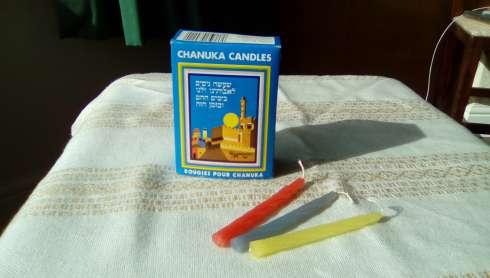 Chanuka candles (hah-noo-kah) Gregger (gre-ger) For marking the eight days of Chanukah.