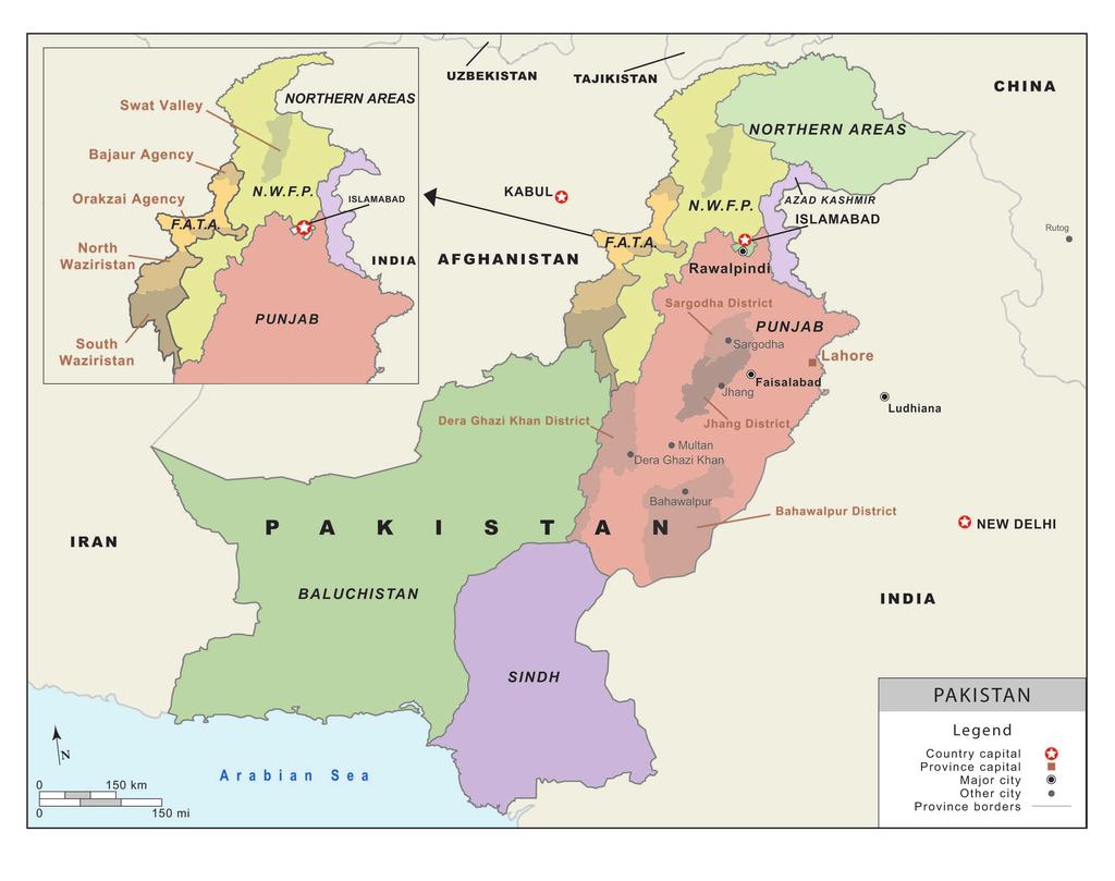 - 2-94 million people, it is the most populous province in Pakistan and is traditionally the center of political, economic, and cultural gravity.
