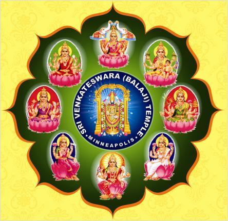 The SV Temple is unique in the sense that the main deity (Lord Venkateswara) is consecrated along with Ashta Lakshmi, eight secondary manifestations of Goddess Sri Lakshmi.