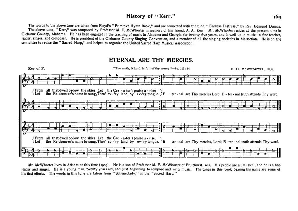 ators ators nal ter ter nal Hstory of "Kerr." 69 The words to the above tune are taken from Floyds " Prmtve Hymn Book," and are connected wth the tune, " Endless Dstress," by Rev. Edmund Dumas.