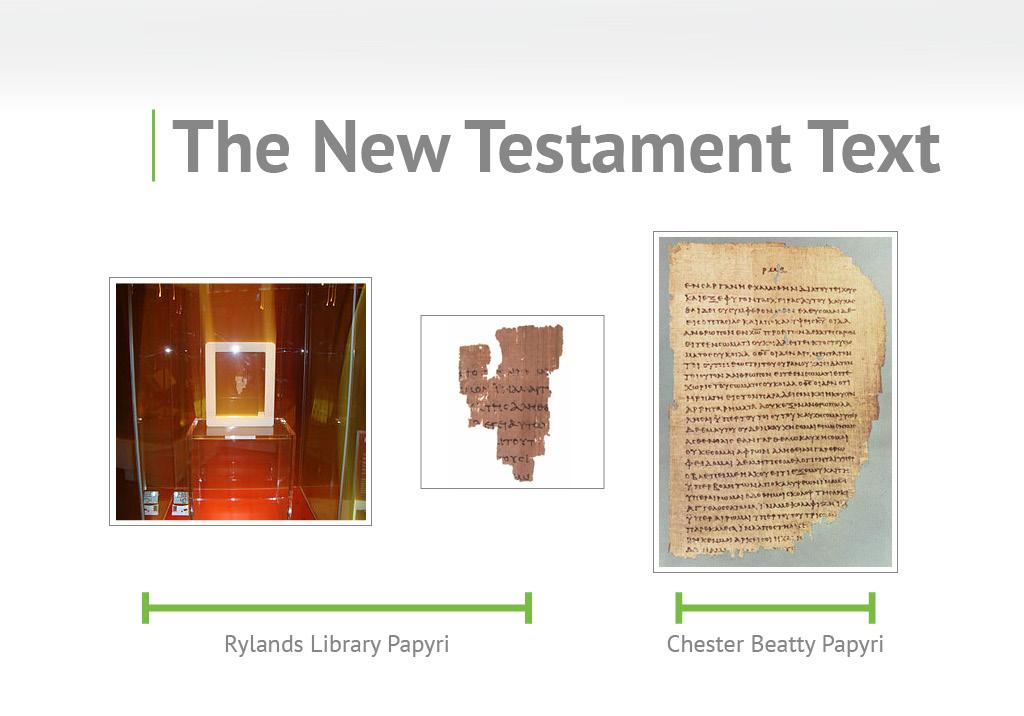 The New Testament Text The New Testament texts, like the Old, have been copied thousands of times but have also been kept from error.