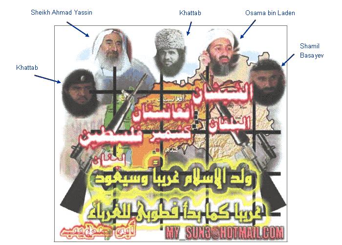 Appendix A 1. A Hamas posted entitled Chechnya, Afghanistan, the Balkans, Kashmir, Palestine, Lebanon.