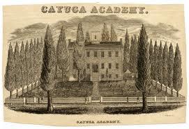 More about Ely at Cayuga Academy Cayuga Academy in Aurora was famous as a preparatory school; from it, young men went on to college and young women to teach.