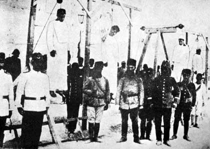 Armenians hanged