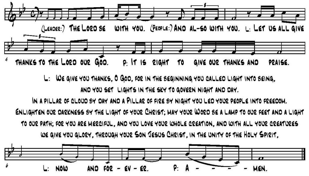 Thanksgiving for Light PSALMODY Psalm Prayer Leader: Let the incense of our