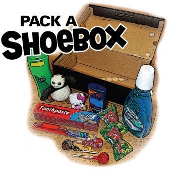 Operation Christmas Child: Want to help a child in need? Pack a shoebox! Pentecost will be participating in conjunction with Samaritan's Purse to help children by packing shoeboxes for Christmas.