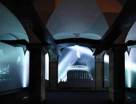 How to Book Your Themed Guided Visit Below: The Oculus film room in the Crypt. You may wish to visit this after your guided visit.