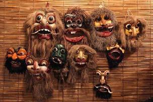 It is the home of the mask carvers. These colorful masks are used by dancers performing exorcist rituals and folk dances. There is also an Old Dutch Church.