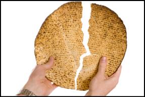 THREE MATZAHS The middle matzah is removed; it can be seen and touched and then it is broken in two.