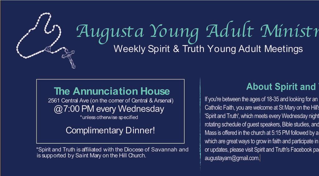 St. Mary on the Hill February 25, 2018 YOUTH EVENTS Love God, Love People SMY YOUTH CALENDAR 2017-2018: Meetings: MS Youth Nights - most 2 nd and 4 th Sundays in SMS Gym; 6:45-8:00 pm Next one on