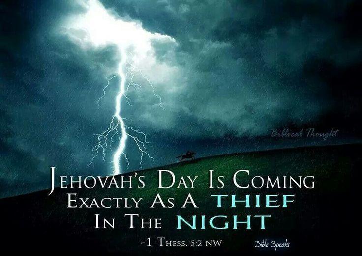 ARE YOU PREPARED FOR JEHOVAH'S DAY? Imagine for a moment you are at home by yourself one afternoon. Your children are off at school or work and your husband or wife is also away for the day.