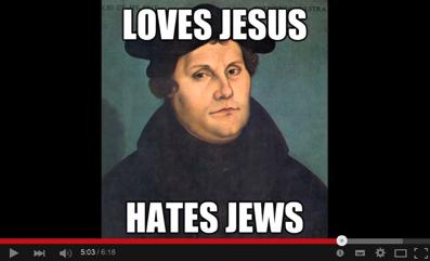 Now Martin Luther was a German monk. He felt sorrow for the jews. He wanted to reform Christianity, so that the jews would become Christian. As you know, he took great risks to do what he did.