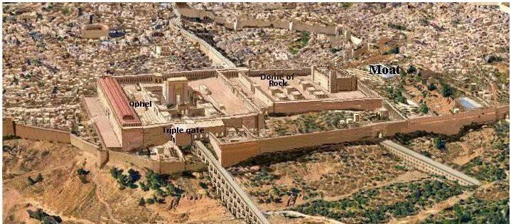 T his is a digital illustration of what Herod s Temple Mount might have looked like in 70 AD.