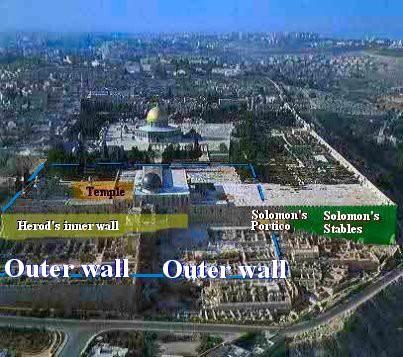 That partial wall would have once been the inner wall surrounding Herod's Temple and priest court.