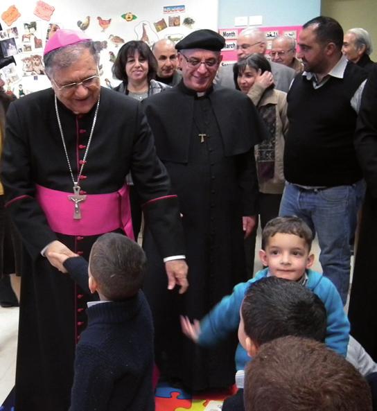 P A G E 4 Pastoral and Liturgical Life Birzeit parish welcome the Patriarch NEWSLETTER JERUSALEM BIRZEIT From Saturday, March 15, 2014 to Sunday, March 16, 2014, His Beatitude Fouad Twal made a
