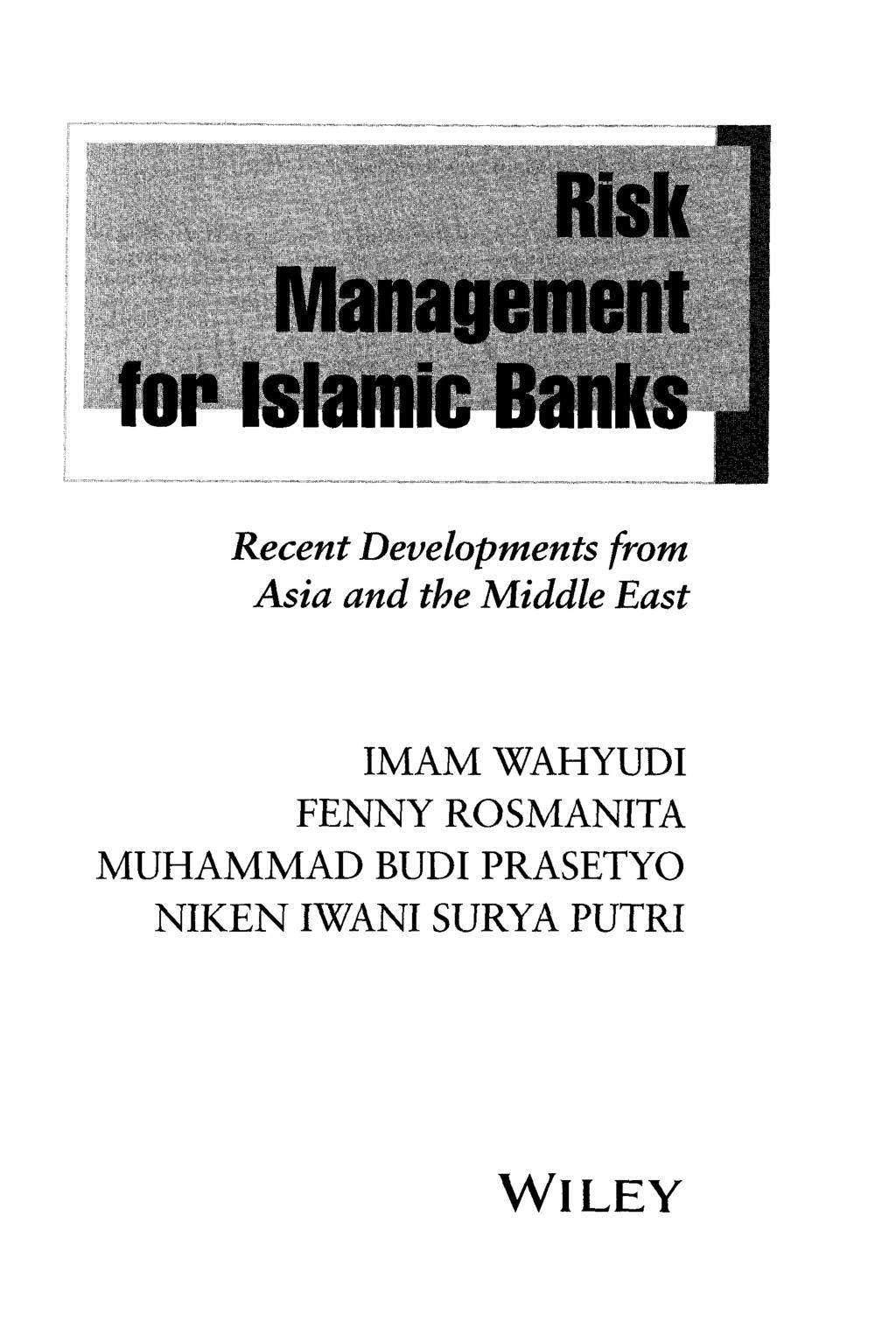 Recent Developments front Asia and the Middle East IMAM WAHYUDI