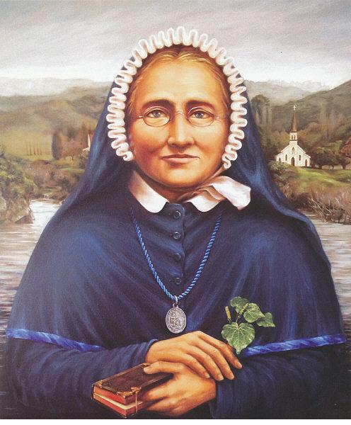 Suzanne Aubert will be New Zealand's First Saint In this icon of Suzanne Aubert we see: Suzanne in her full habit and wearing the medal of the Sisters of Compassion.