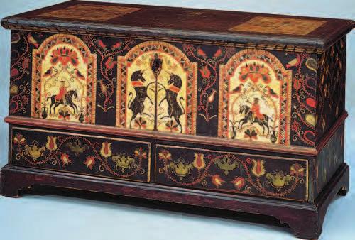 100 CHAPTER 5 Colonial Society on the Eve of Revolution, 1700 1775 Colonial Craftsmanship In the Pennsylvania Dutch country, parents gave daughters painted wooden chests to hold their precious dowry