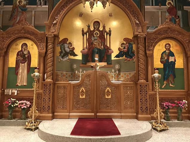 Nectarios since 2001. Our Parish celebrates Divine Liturgy every Sunday beginning at 9:30 a.m., Orthros Service at 8:30 a.m. Many vespers and feast day services are held throughout the year on weekdays as well.