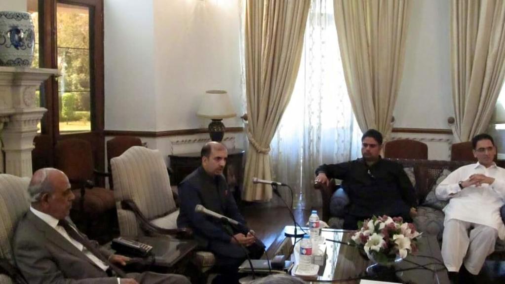 Syed Hassan Ali Shah met Honorable Governor of Punjab Mr.