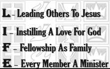 to talk to him or her about it. Enjoy your new relationship with the Lord Jesus Christ. OUR MISSION STATEMENT: Bringing L.I.F.E. to our community and to the world!! L.I.F.E. stands for: I.