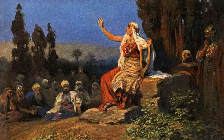 The story of Deborah, a prophetess, and Barak is found in Judges 4 5. She was a judge for 40 years and lived during the Canaanite oppression of Israel.