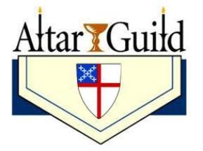 Bell Tower Newsletter October Volume 1, Issue 6 Page 5 The Altar Guild is a group of men and women who tend the altar and sanctuary and prepare it