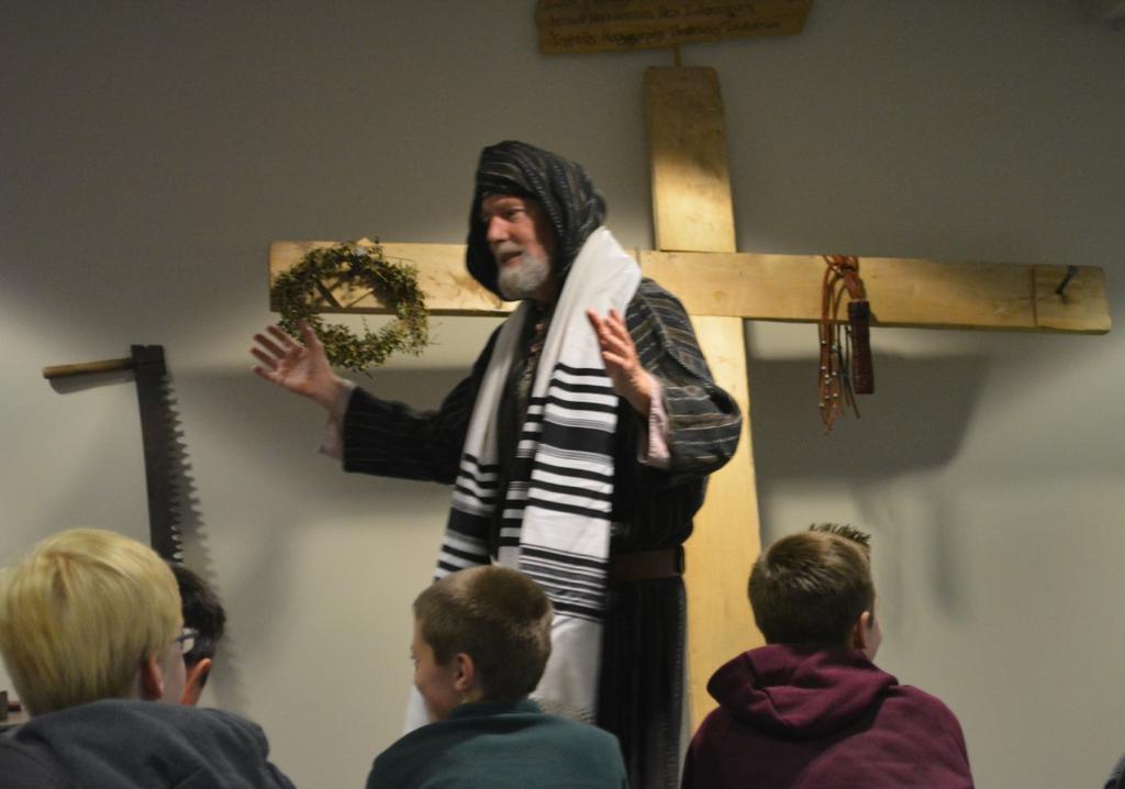 Through the use of background music, props, and with the stories of the Gospels, this presentation enhances the 7 th Grade curriculum which focuses on the life, teachings,