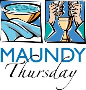 Our Saviour s Lutheran Church Sharing God s Love with All! Maundy Thursday April 13, 2017, 7:30 pm Passover is a time to remember: God led the Israelites out of Egypt when they were slaves.