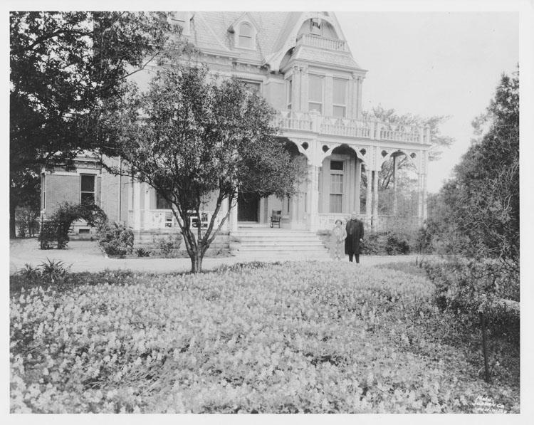 Figure 12: Bishop George Herbert Kinsolving and Grace Jaggar Kinsolving standing in front of Kinsolving Home [razed 1955], n.d. (est. c. 1920).