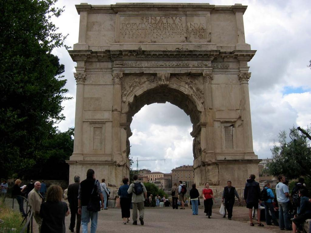 Triumphal arch to celebrate the victory in