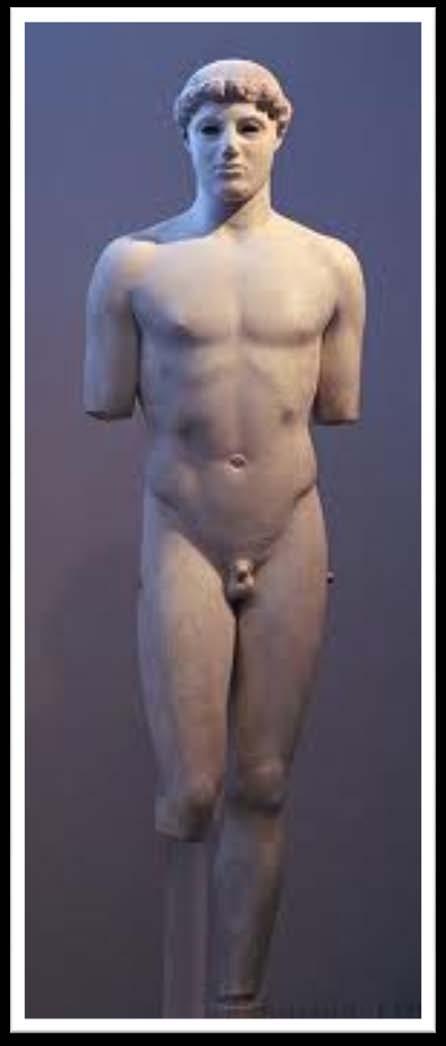 Kritios Boy Archaic Greek statues are typified by their patterned