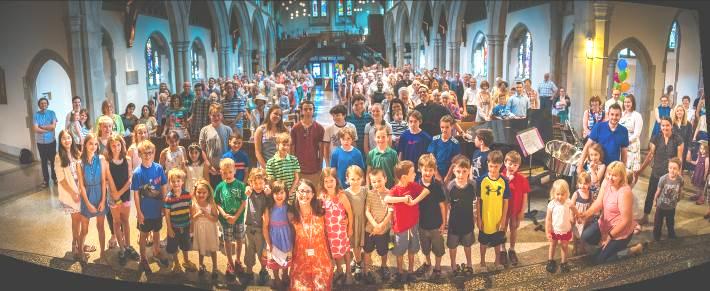 Children and Youth enjoy their own dedicated programming during the first half of the service, joining the