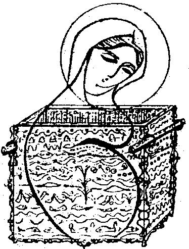 cloud covered the Tabernacle of Meeting, and the glory of the Lord filled the Tabernacle. (Exodus 40:34) A similar thing happened to our lady, St. Mary.