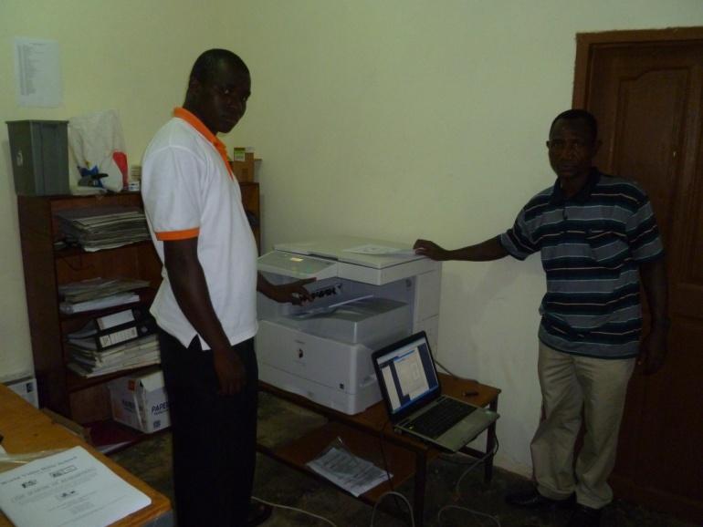 With your help we were able to purchase a new copy machine for the Tamale Institute of Biblical