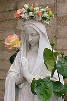 It s common for parishes to have a daily recitation of the Rosary during May, and many erect a special May altar with a statue or picture of Mary as a reminder of Mary s month.