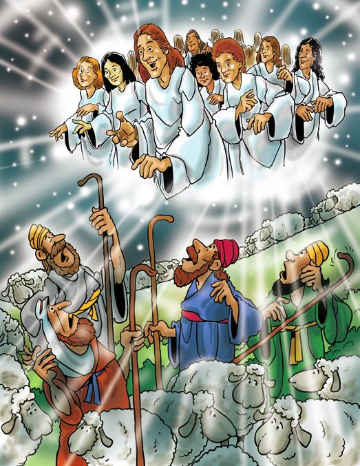 Shepherds Glorify God Ages 3 5 December 24, 2017 E Transitioning to Story Time When the children are ready to move into group time, call them to the story corner, singing Dona Nobis Pacem (Grant Us