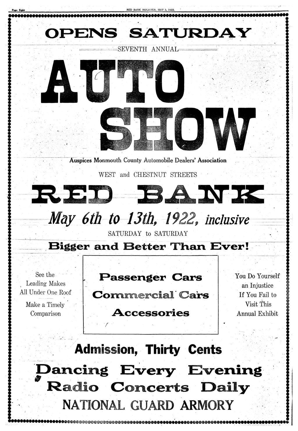 Page Egh RED BANK REGSTER, MA 3, 1922.