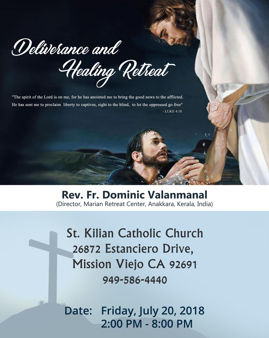 Come for an afternoon of healing! Fr.