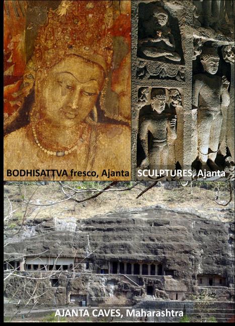 Bagh caves are also similar to Ajanta caves, but themes are more secular in nature and apart from Buddhist themes, day today life has also been shown. VII.