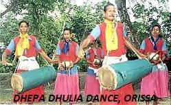 It is a vigourous temple dance Performed by the men only DANDARIA DANCE, ANDHRA The Gonds from the hilly region of northern Hyderabad district in Andhra Pradesh perform a stick dance, known as the