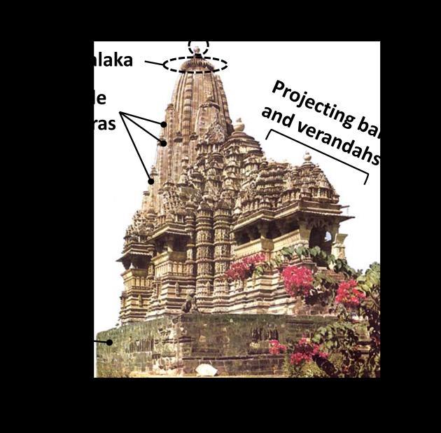 Halebid temple is a double building with a large hall for the mandapa to facilitate music and dance. A Nandi pavilion precedes each building.
