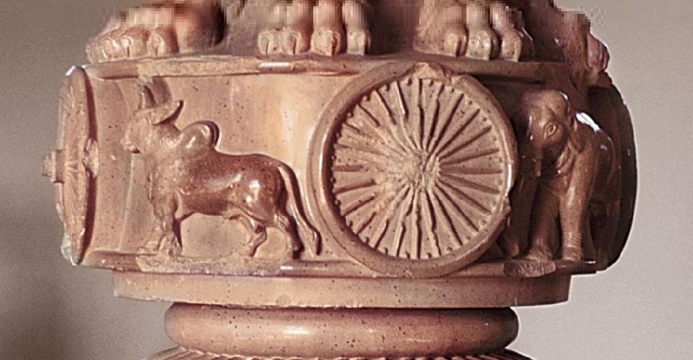 Lion Capital, from Ashokan Pillar, India, Maurya Period,